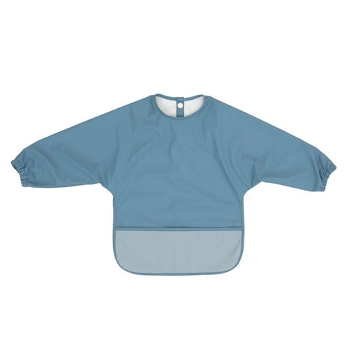 Recycled Long Sleeve Bib - Two-tone Blue