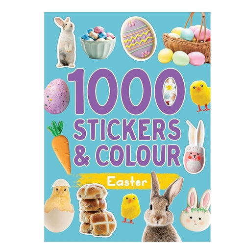 Easter - 1000 Stickers & Colour