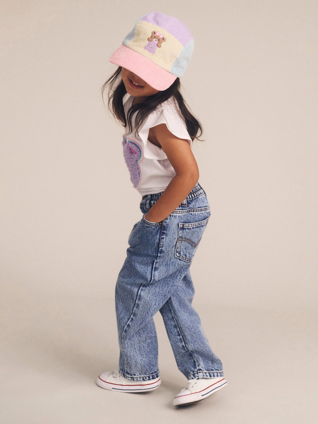 Blush Colour Block Cord Cap