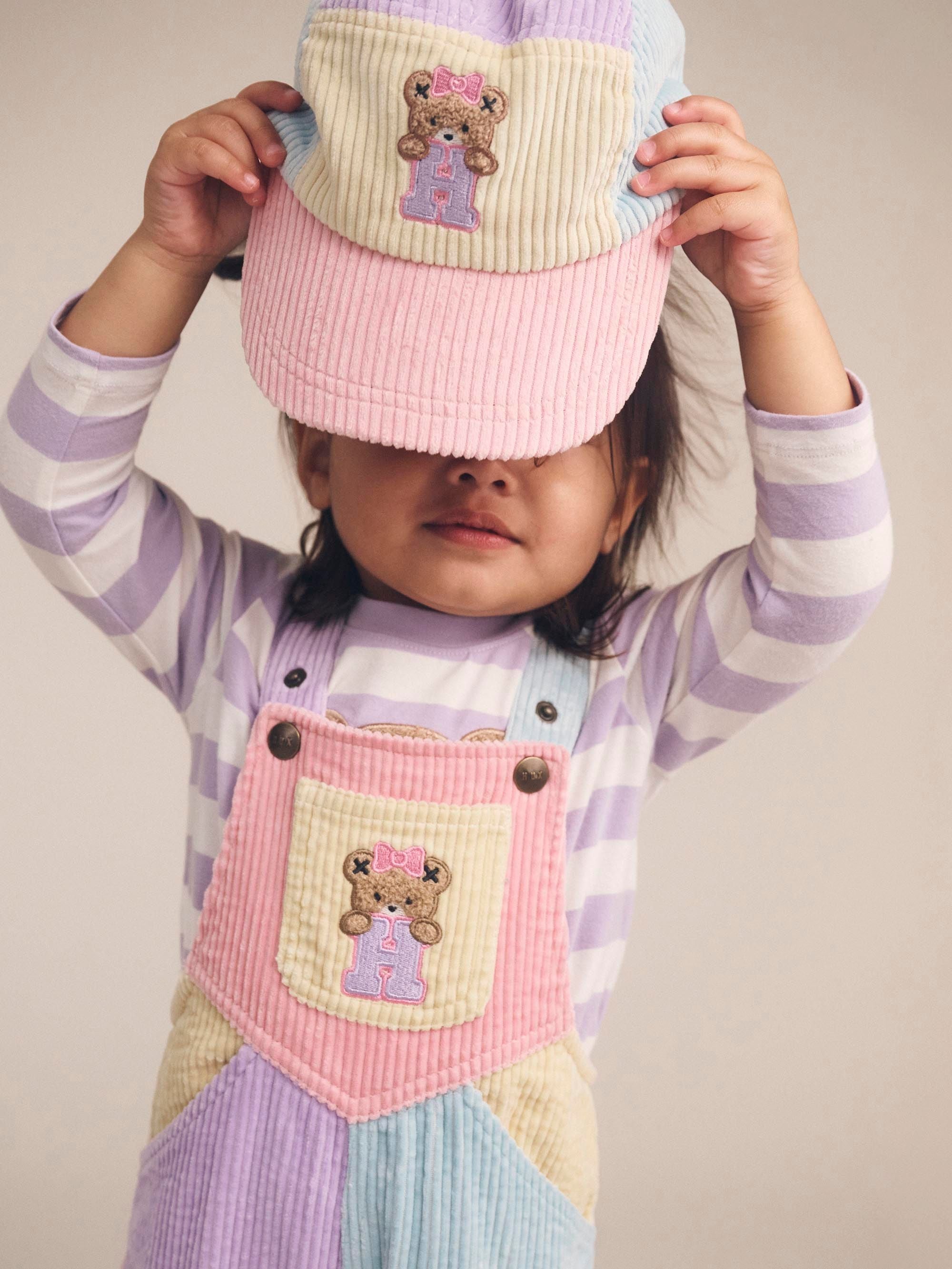 Blush Colour Block Cord Cap