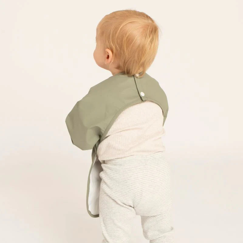 Recycled Long Sleeve Bib - Two-tone Sage