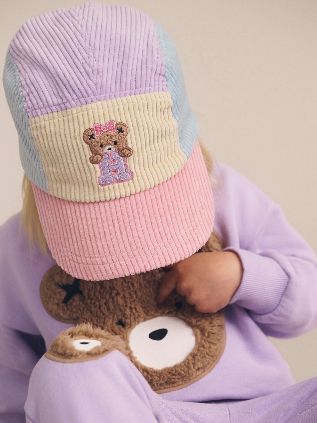 Blush Colour Block Cord Cap