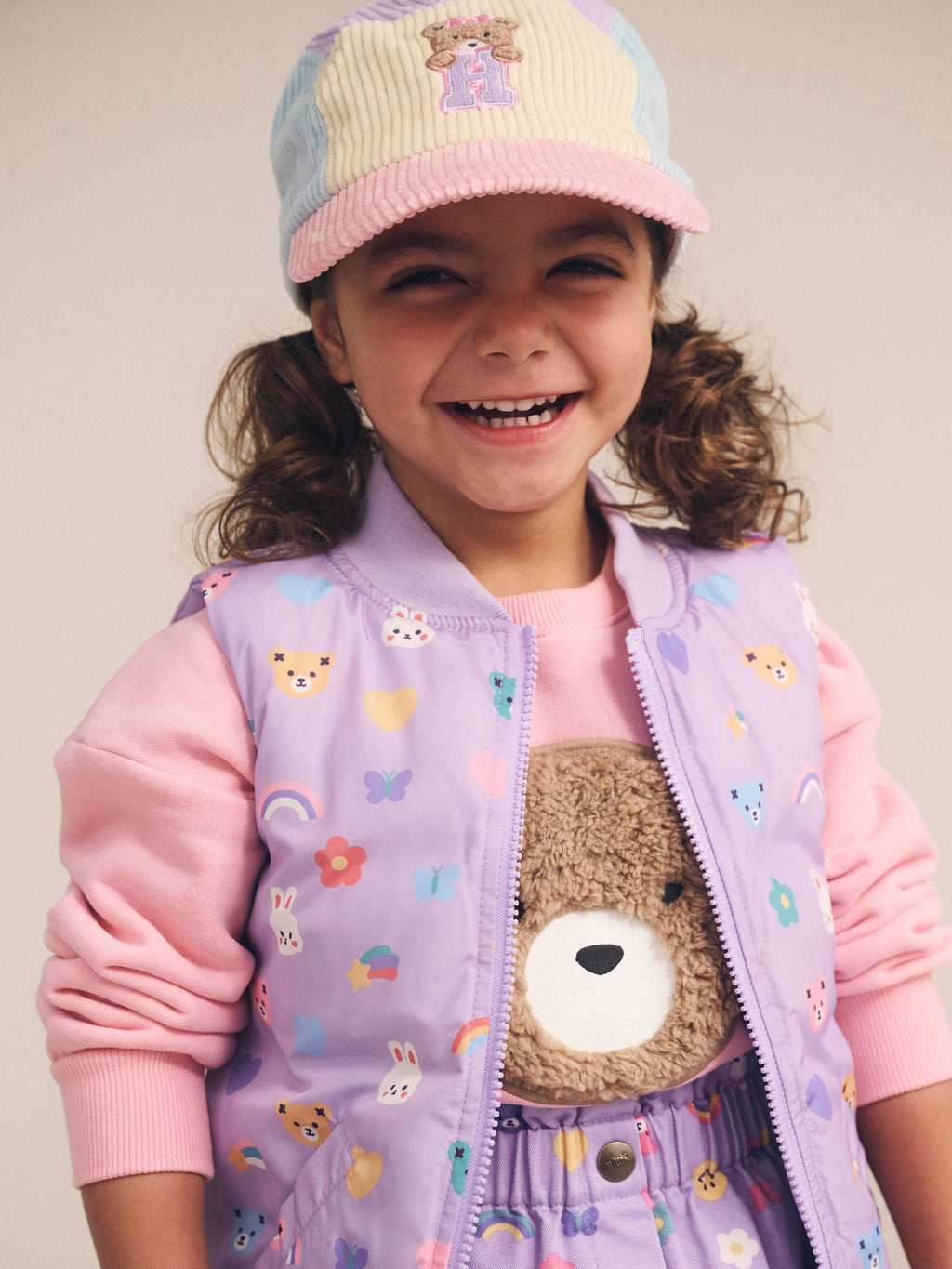 Blush Colour Block Cord Cap